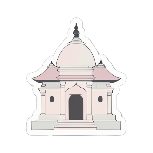 Sticker Temple hindou