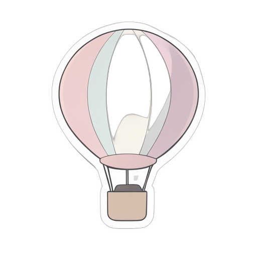 Sticker Heißluftballon