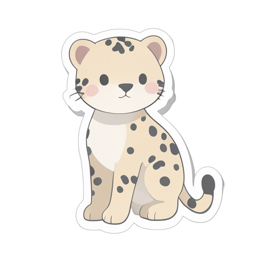Sticker leopard