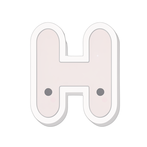 Sticker Letter H