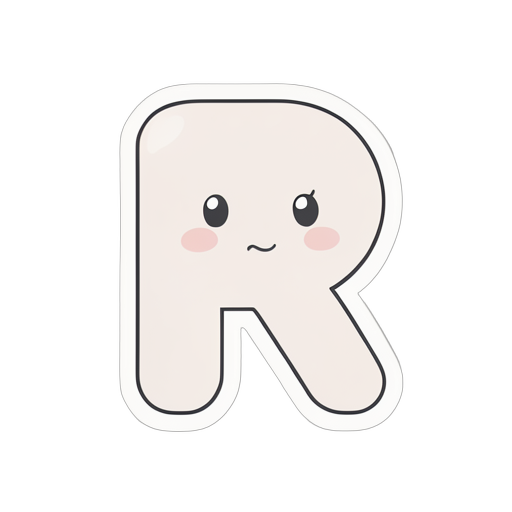 Sticker Letter R