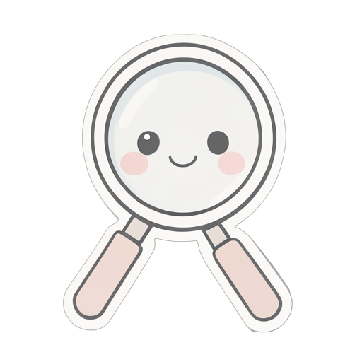 Sticker Magnifying Glass