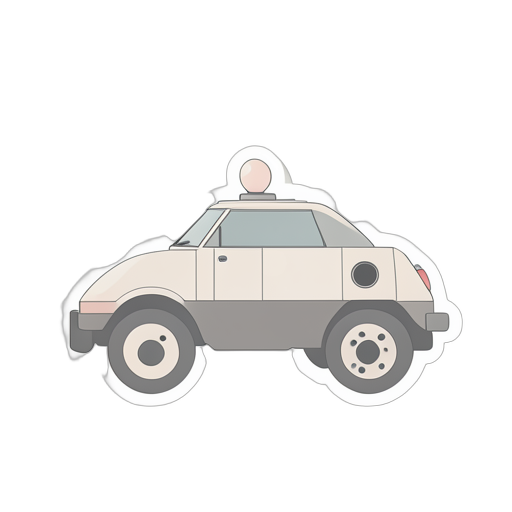 Sticker Mars Rover