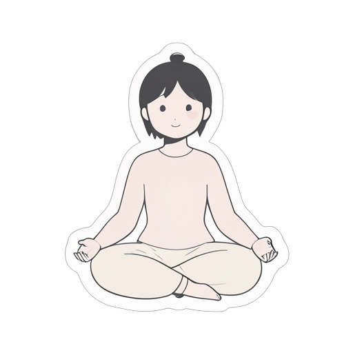 Sticker Meditação
