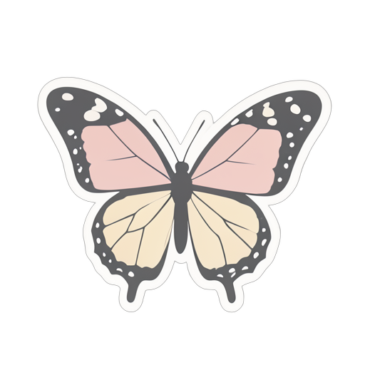 Sticker Mariposa monarca