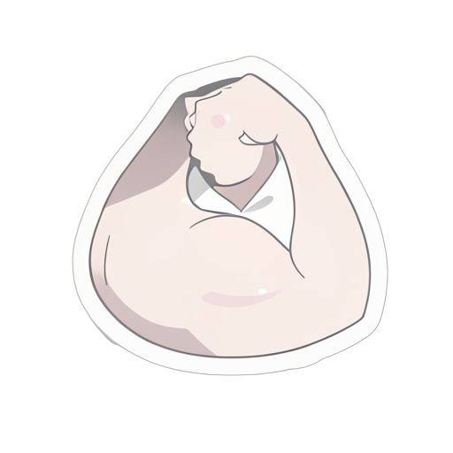 Sticker Mięsień ramię