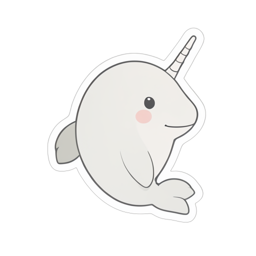 Sticker Narwhal