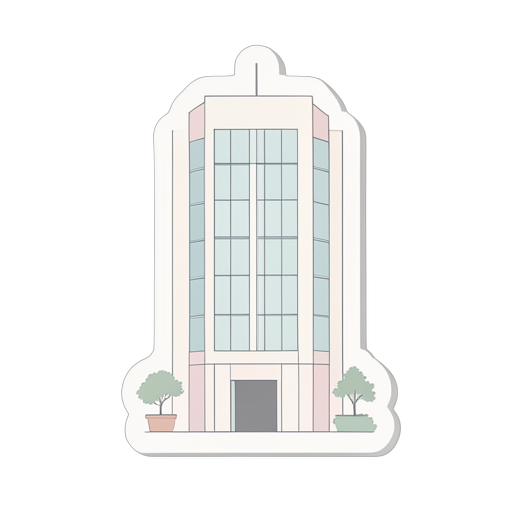 Sticker Bürogebäude