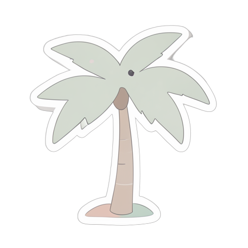Sticker 야자수