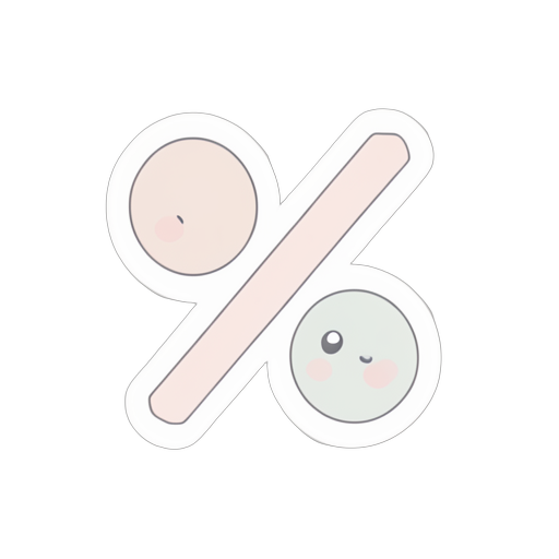 Sticker เครื่องหมายเปอร์เซ็นต์
