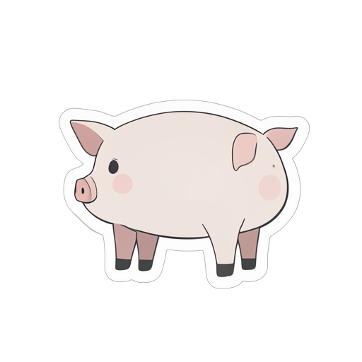 Sticker 豚