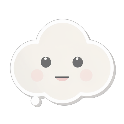 Sticker Nuvola di Pixel