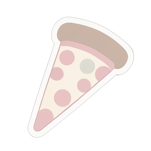 Sticker pizza