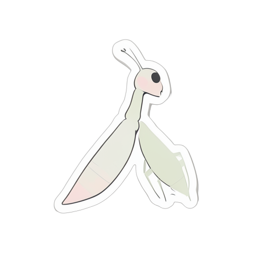 Sticker praying mantis