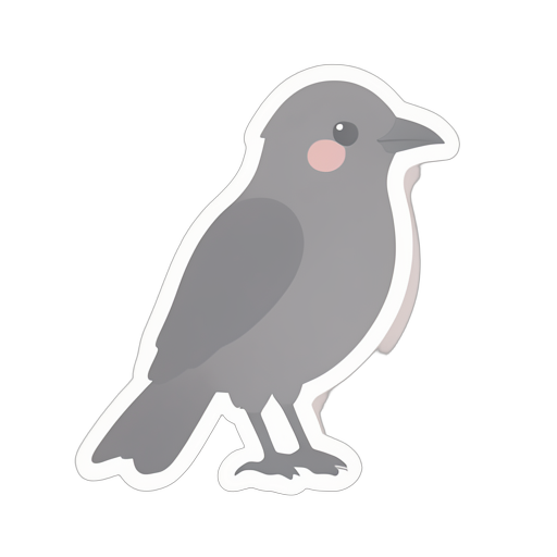 Sticker Raven