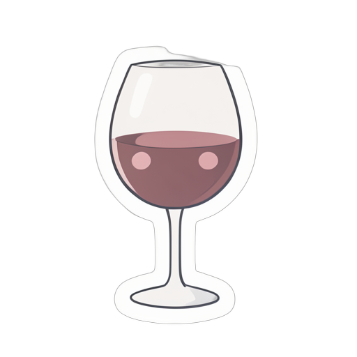 Sticker Red Wine