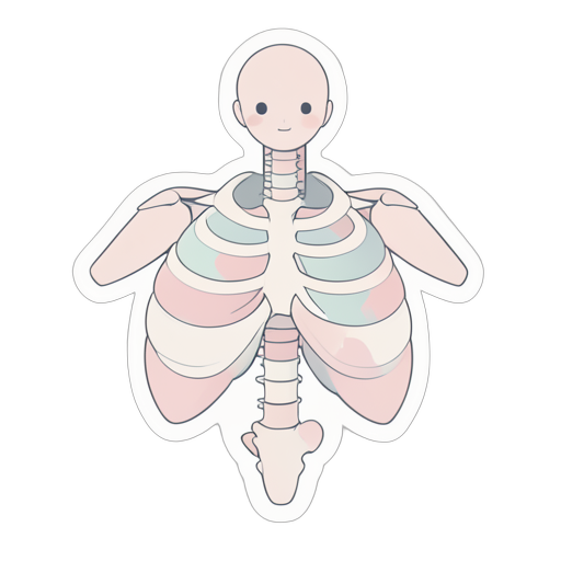 Sticker Ribcage