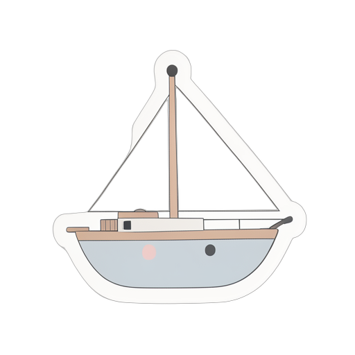Sticker barca a vela