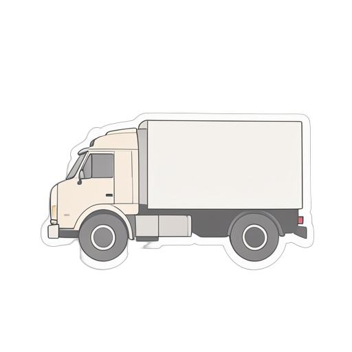 Sticker Semi Truck
