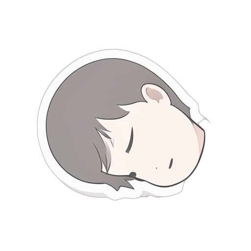 Sticker 寝ている人