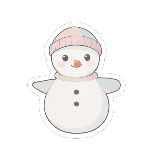 Sticker śnieżny człowiek