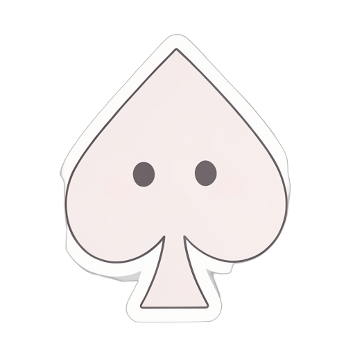 Sticker ไพ่โพดำ