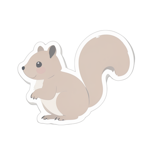 Sticker Écureuil