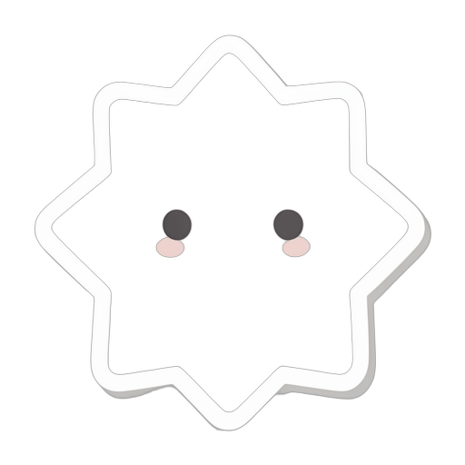 Sticker Stella a otto punte