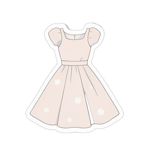 Sticker Vestido de verão