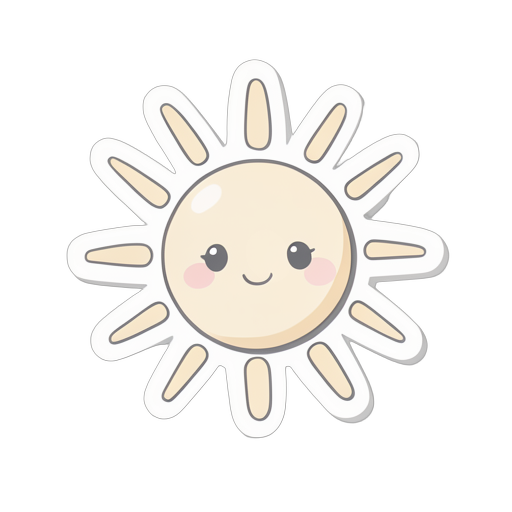 Sticker Sonne mit Strahlen