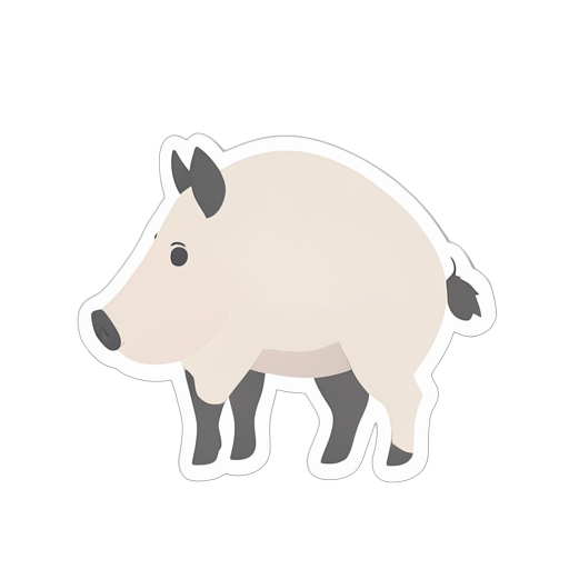 Sticker warthog