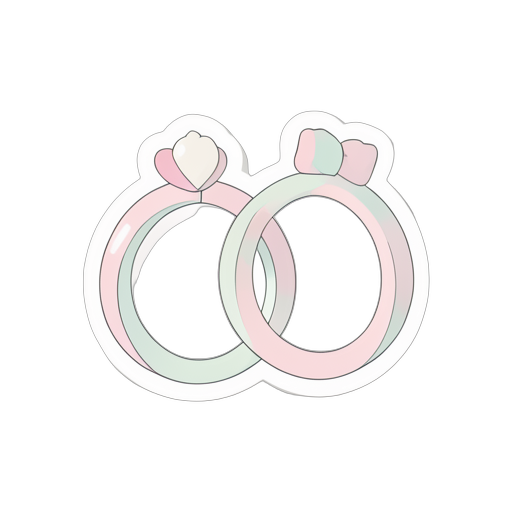 Sticker Anillos de boda