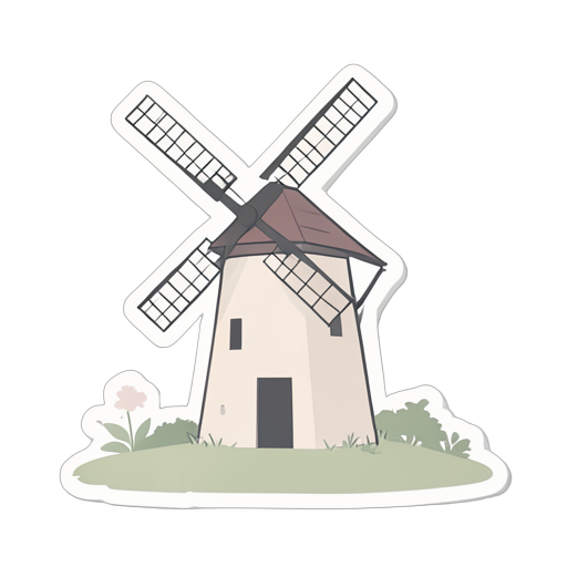 Sticker Cối xay gió
