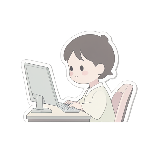 Sticker Working Person