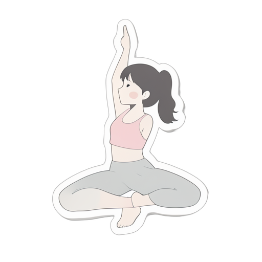 Sticker 요가