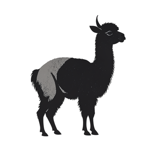 Woodcut Alpaca