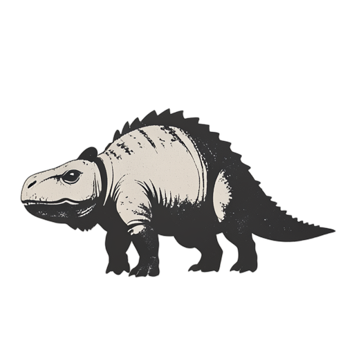Woodcut Ankylosaurus
