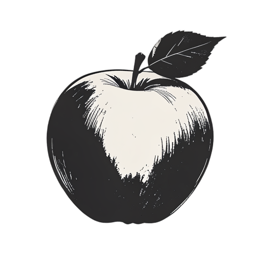 Woodcut Apple