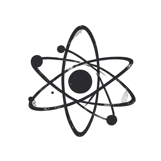 Woodcut Atom