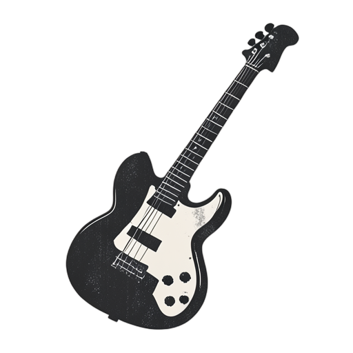 Woodcut Gitar Bass