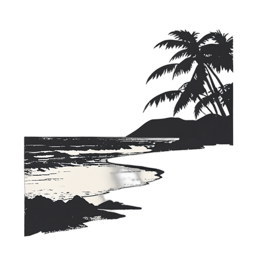 Woodcut Spiaggia
