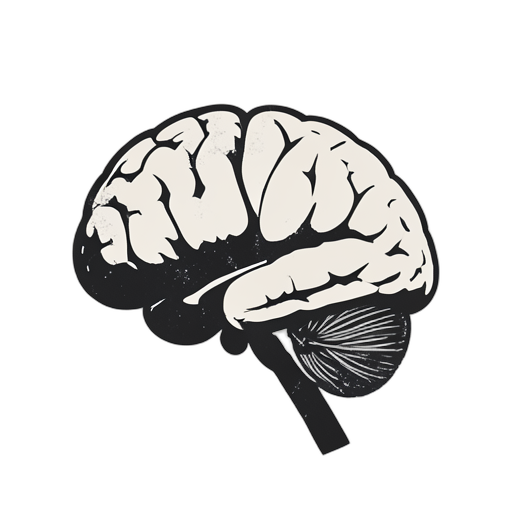 Woodcut Внутренняя часть мозга