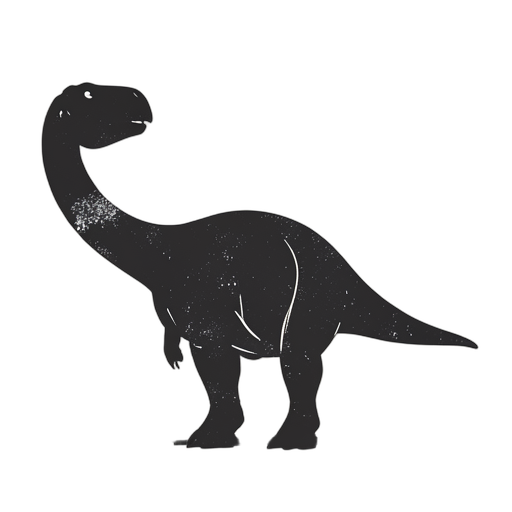 Woodcut Brontosaurus