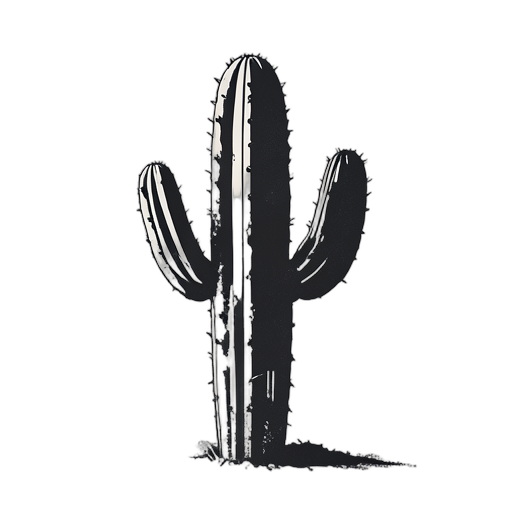 Woodcut กระบองเพชร