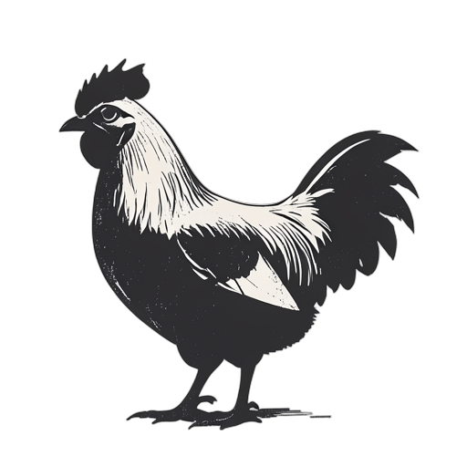 Woodcut Chicken