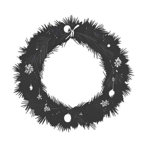 Woodcut Wreath