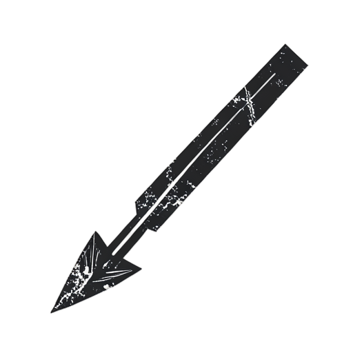 Woodcut Извилистая стрелка