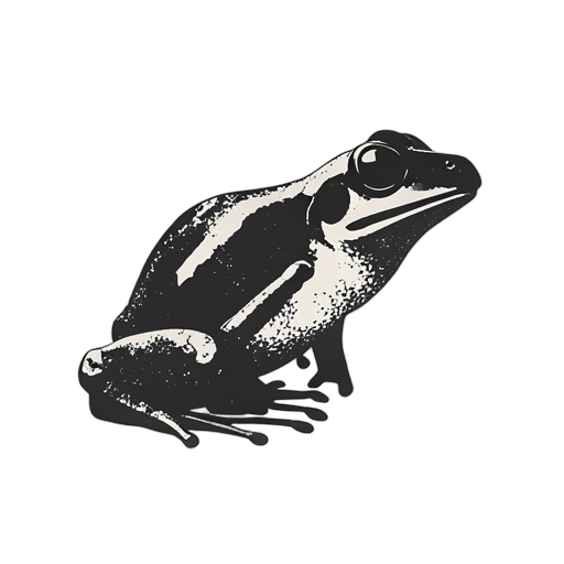 Woodcut Poison Dart Frog
