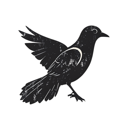 Woodcut chim bồ câu