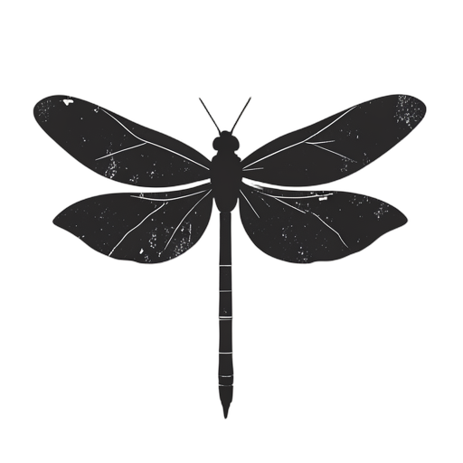 Woodcut แมลงปอ